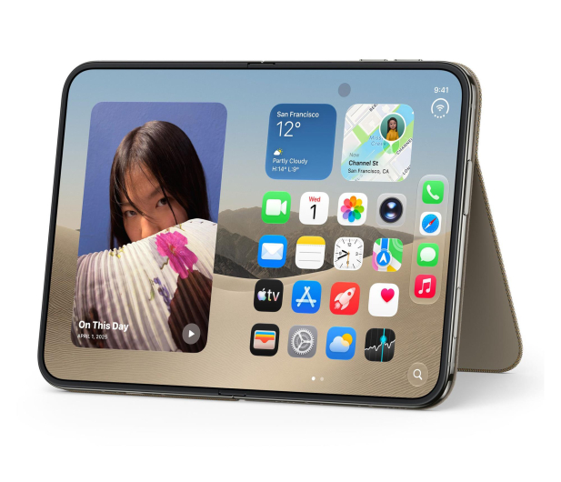 Apple Folio do iPhone Duo z podpórką jasnobeżowy - 1594019 - zdjęcie 4